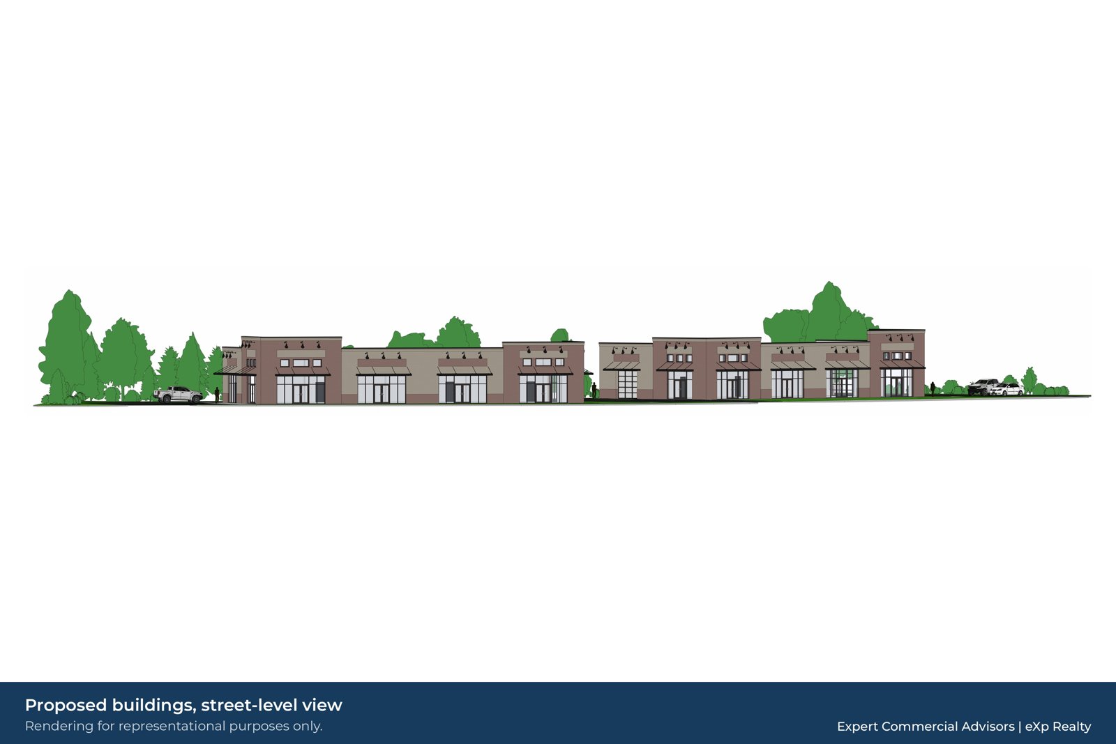 Street-level rendering, State Ave, Clayton NC